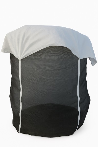 Premium Holzbag 100x100x160cm mit Abdeckung